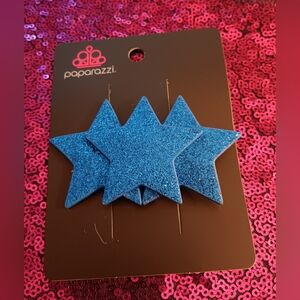 Paparazzi Glittering Blue Star Accessories